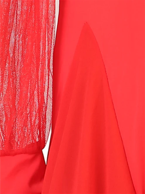 Women's Dancewear Ballroom Dance Dress Split Joint Women's Performance Long Sleeve - Image 5