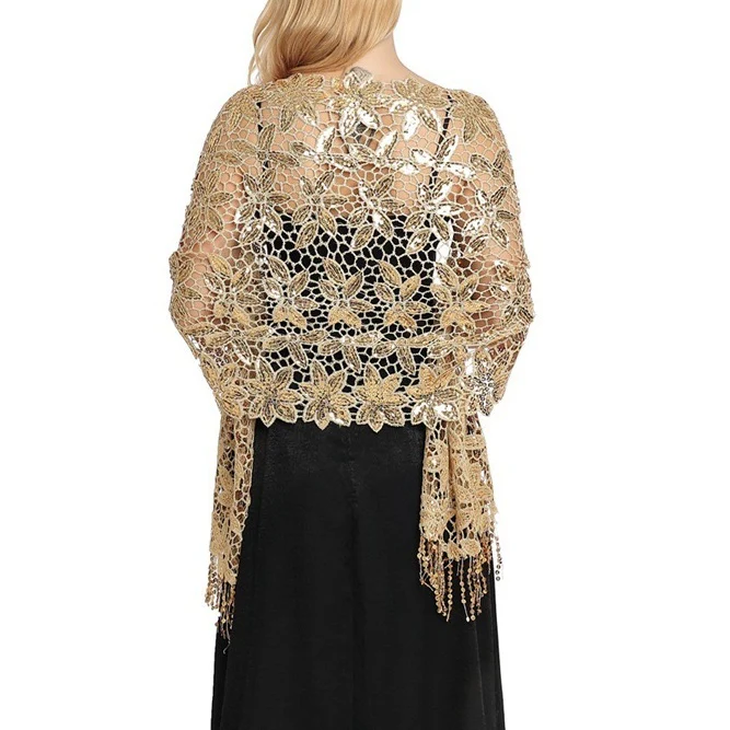 Women's Elegant Sun Protection Sleeveless Lace Wedding Wraps For Wedding Summer - Image 2