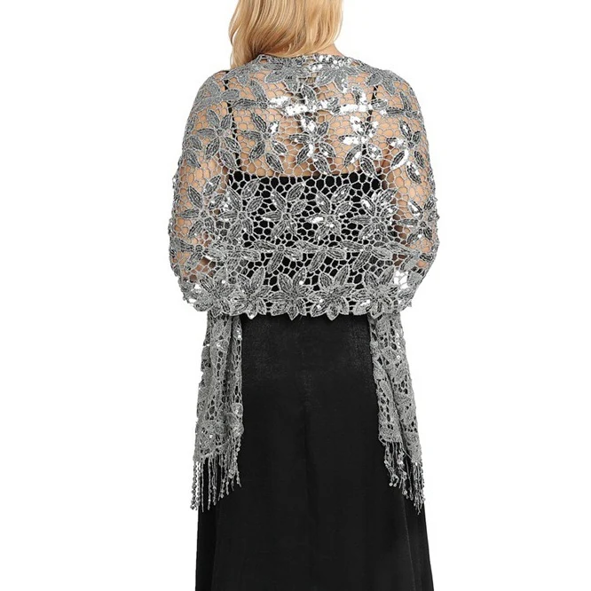 Women's Elegant Sun Protection Sleeveless Lace Wedding Wraps For Wedding Summer - Image 6