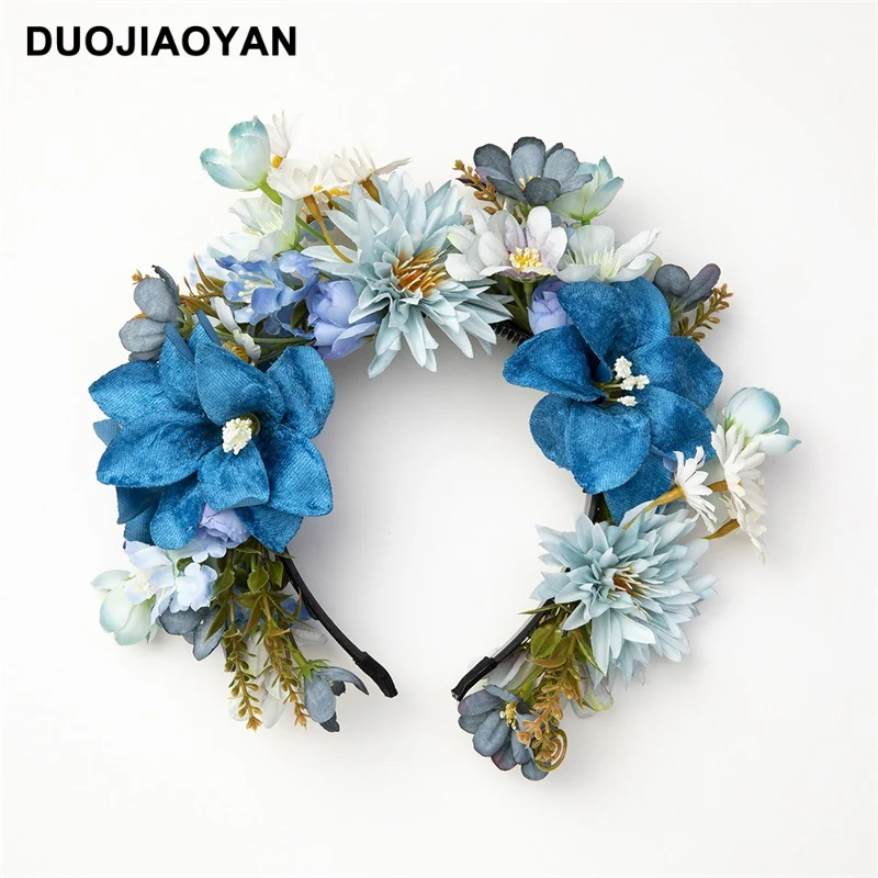 Women's hairpin flower headband super fairy three-dimensional simulation flower headdress - Image 2