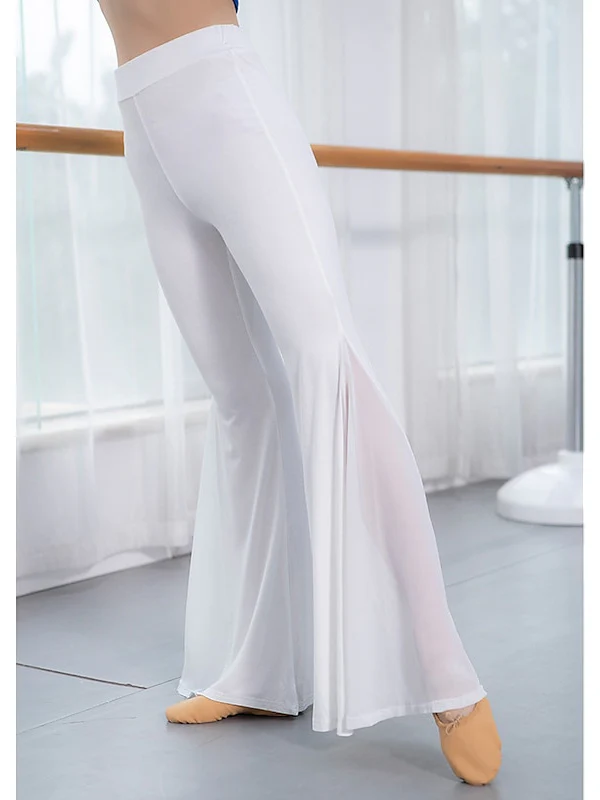 Women's Latin Dance Pants Split Joint Long Sleeve Modal Dance Basic - Image 3