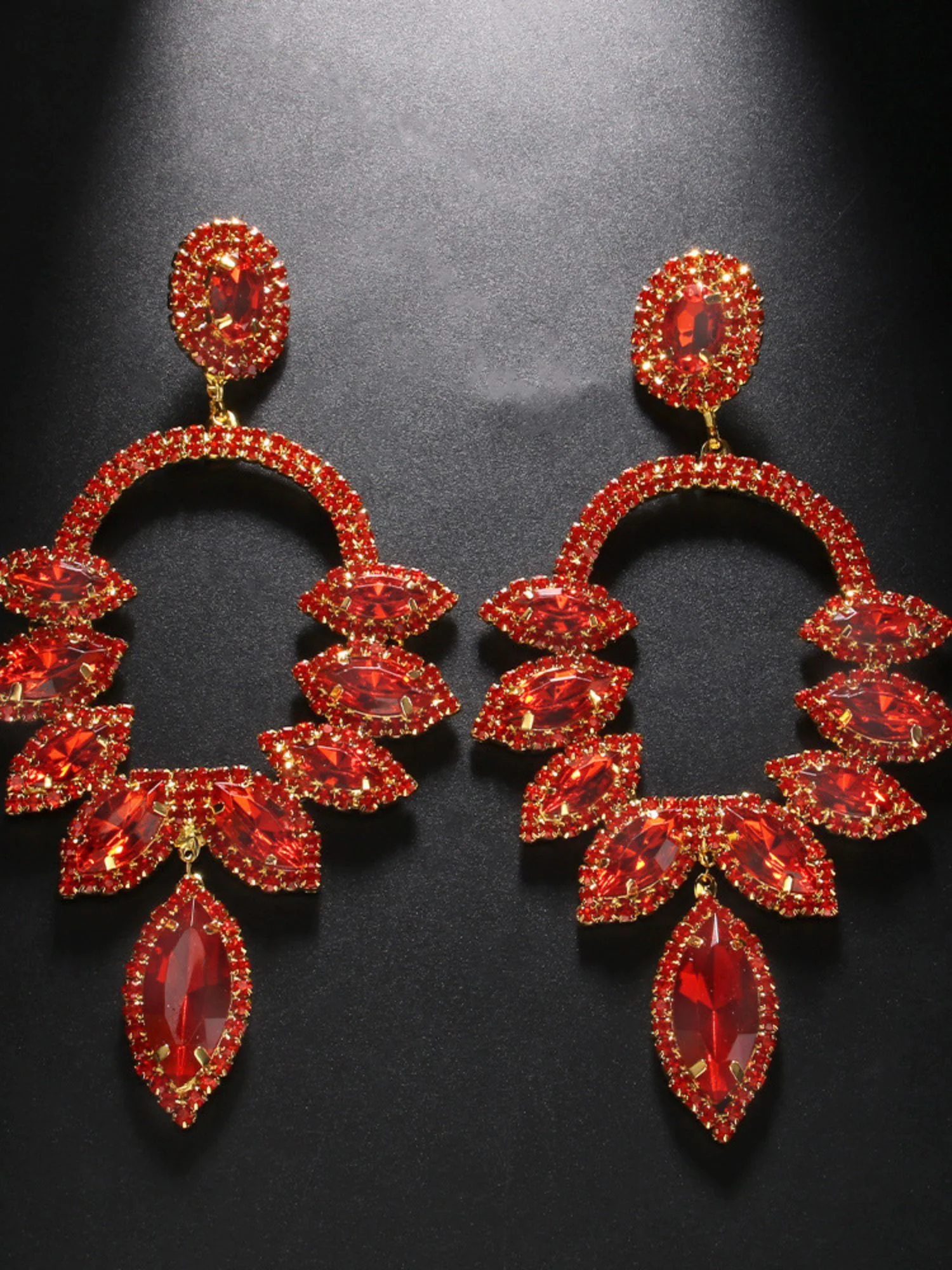 Women's Luxury Colorful Sparkling Diamonds Drop Earrings - Image 4