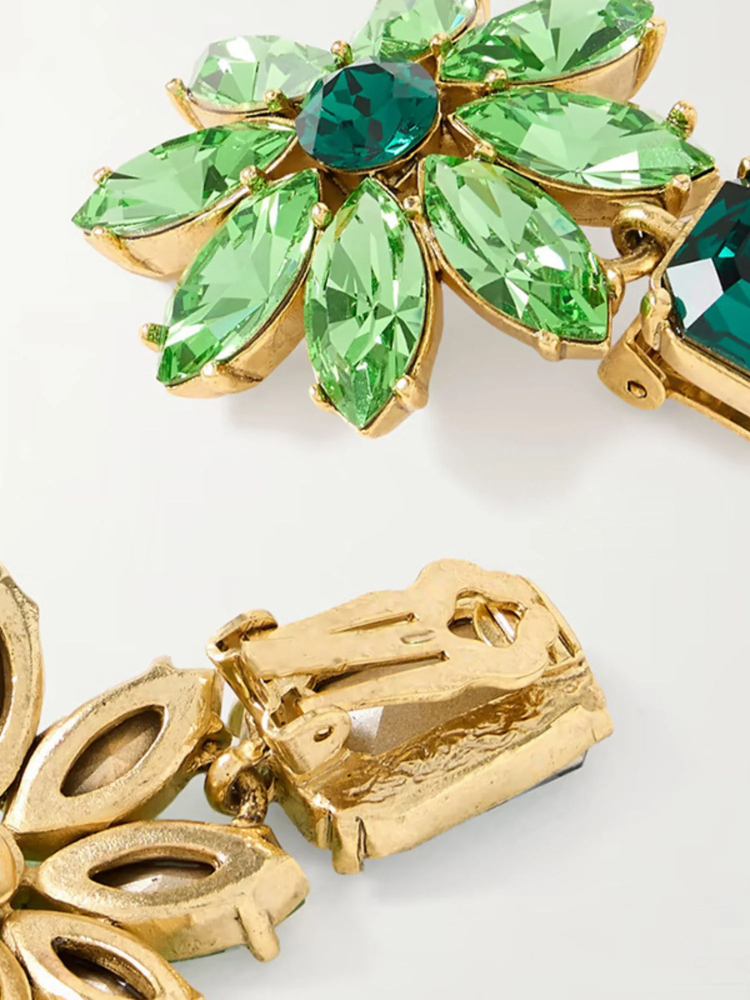 Women's Luxury High-end Emerald Crystal Flower Delicate Earrings - Image 6