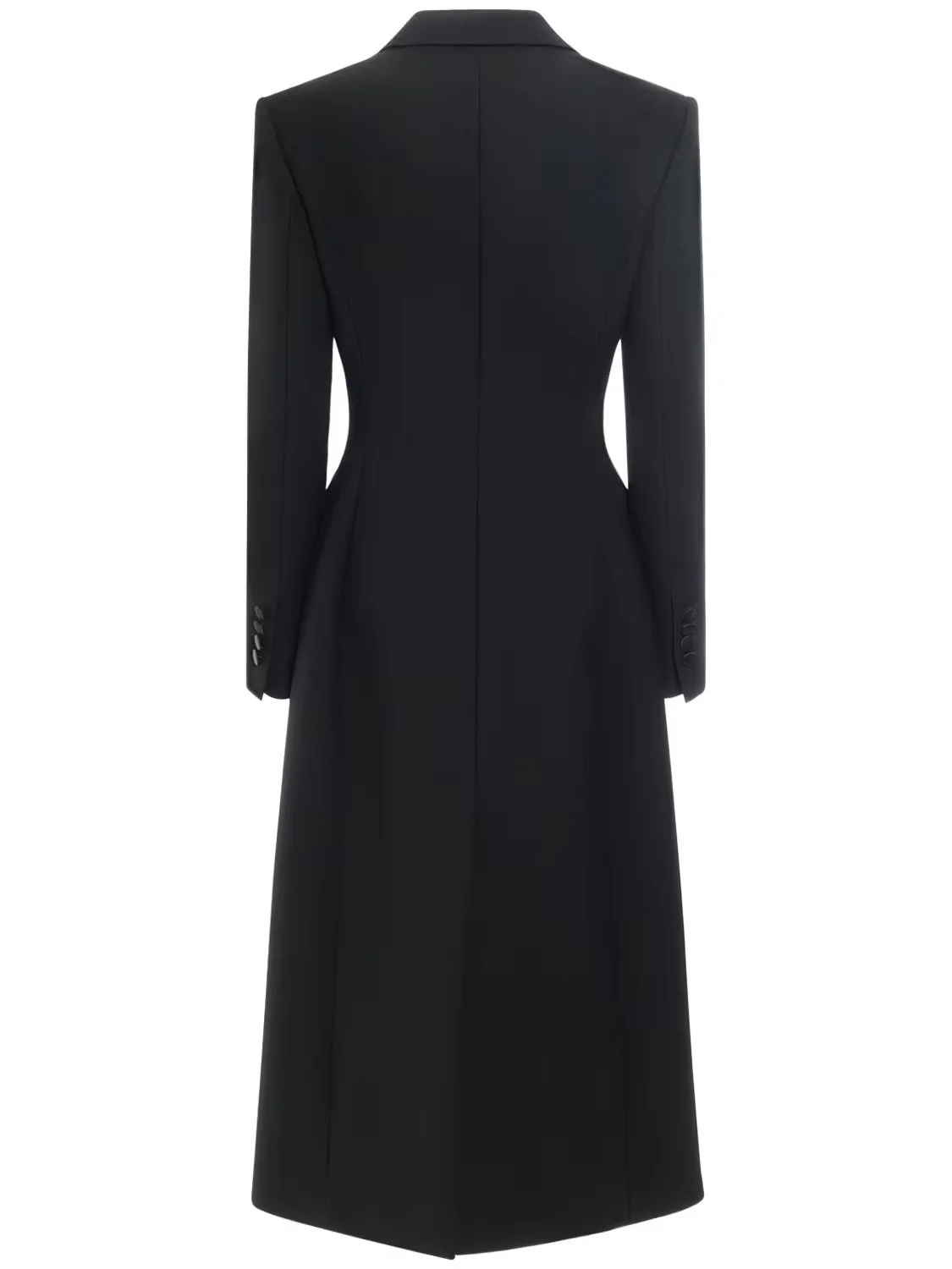 Women's Peaked Lapel Single Breasted One-button Long Sleeves Blazer Dresses with Pockets - Image 2