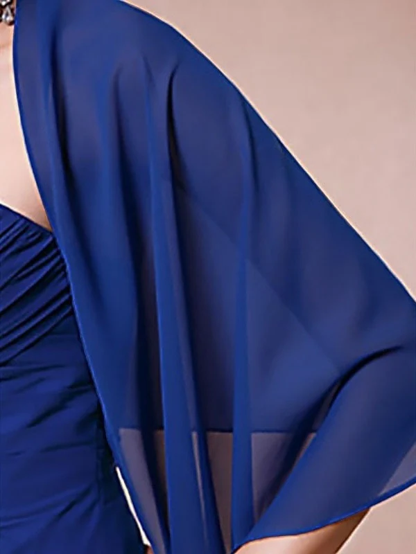 Women's Sleeveless Chiffon Wedding Shawl & Wrap - Image 3