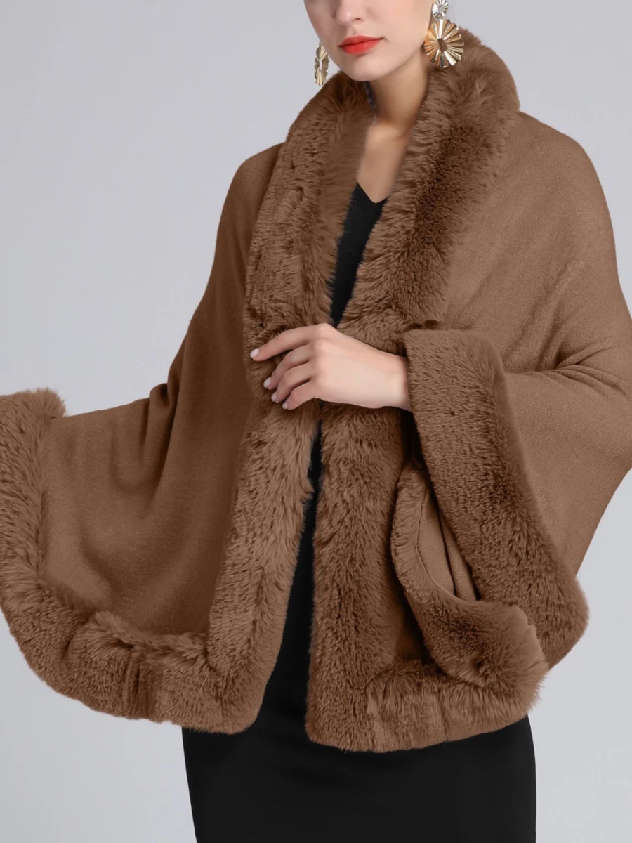 Women's Wedding Bridal Long Sleeves Wrap/Shawls With Pure Color & Split Joint - Image 5