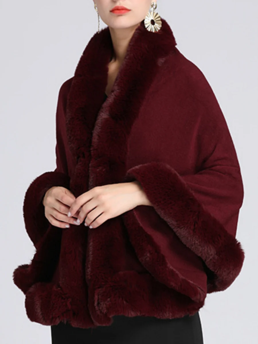 Women's Wedding Bridal Long Sleeves Wrap/Shawls With Pure Color & Split Joint - Image 9