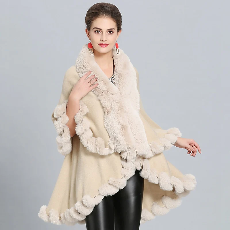 Women's Wedding Bridal Long Sleeves Wrap/Shawls With Pure Color & Split Joint - Image 8