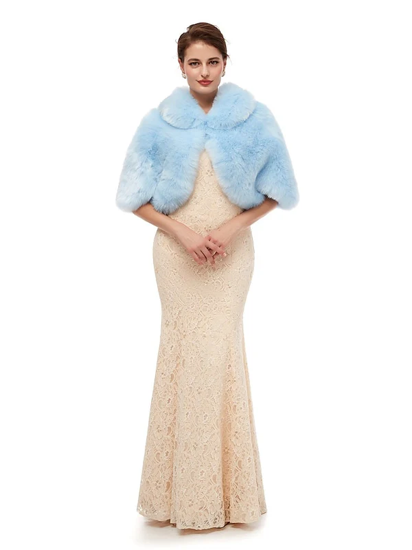 Women's Wedding Bridal Sleeveless Wrap/Shawls With Pure Color - Image 11