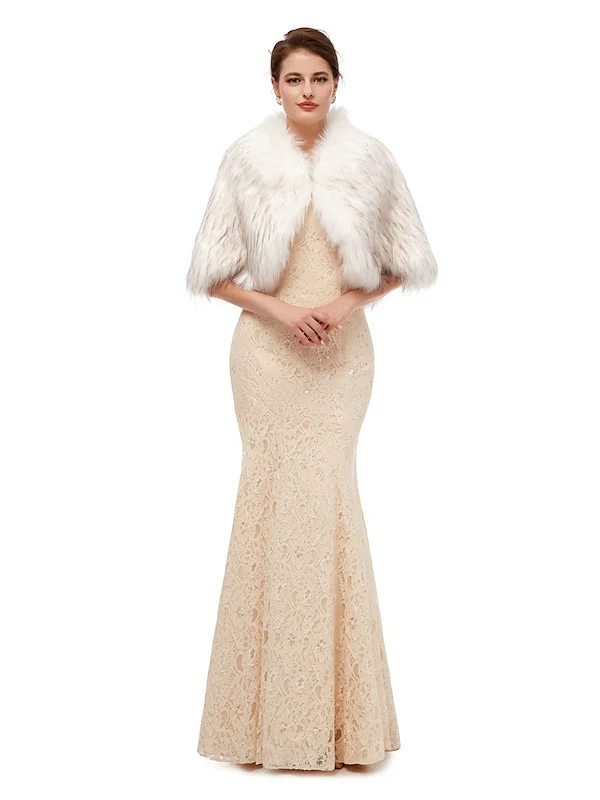 Women's Wedding Bridal Sleeveless Wrap/Shawls With Pure Color - Image 2