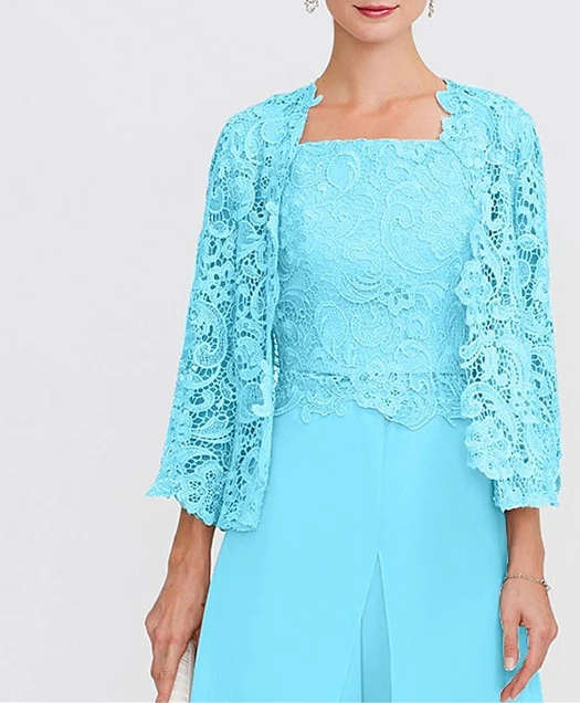 Women's Wedding Guest 3/4 Length Sleeves Floral Lace Bolero Coats / Jackets - Image 20