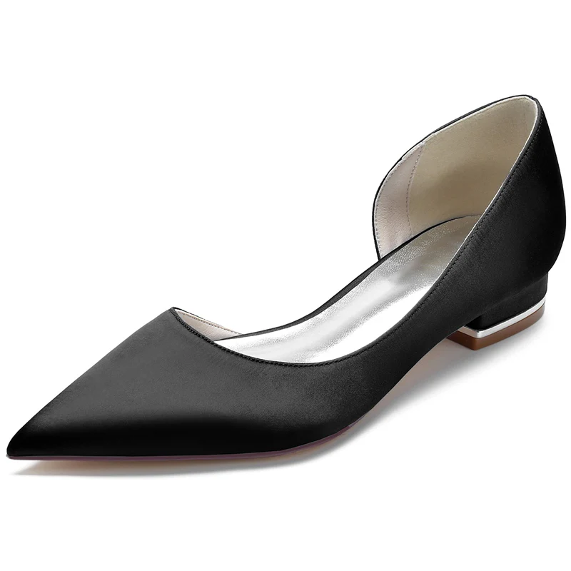 Women's Wedding Shoes Closed Toe Low Heel Elegant Fashion Bridal Shoes - Image 13
