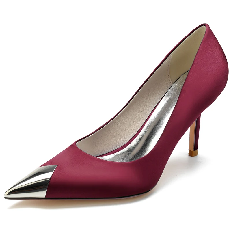 Women's Wedding Shoes Pointed Toe High Heel Elegant High-End Bridal Shoes - Image 11