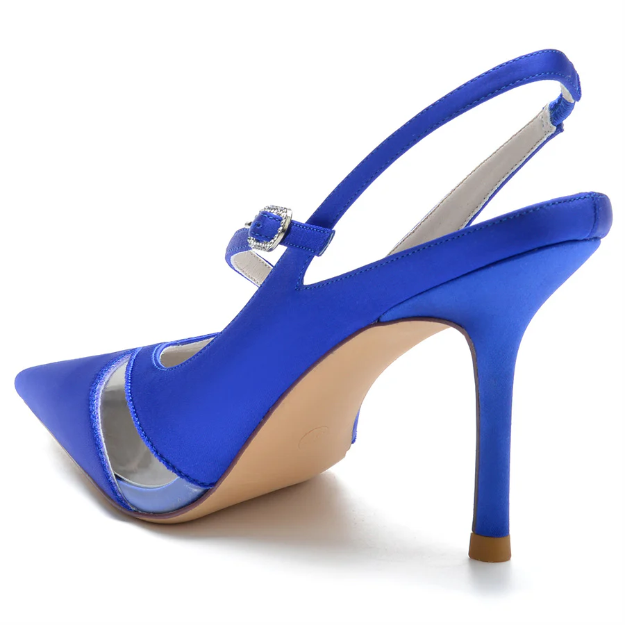 Women's Wedding Shoes Pointed Toe High Heel Unique Design Bridal Shoes - Image 3