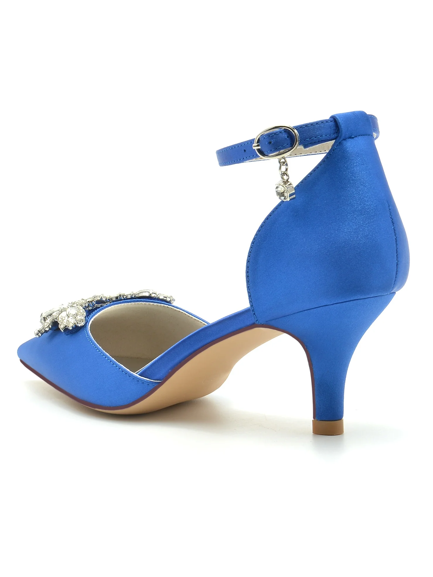 Women's Wedding Shoes Rhinestone High Heel Pointed Toe Bridal Shoes - Image 15