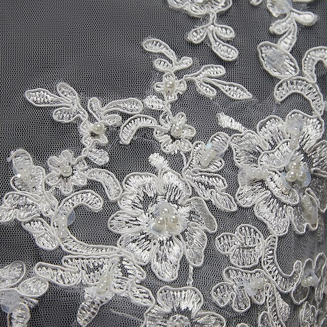 Women's Wrap Bolero Sexy Bridal Half Sleeve Lace Wedding Wraps With Button - Image 3