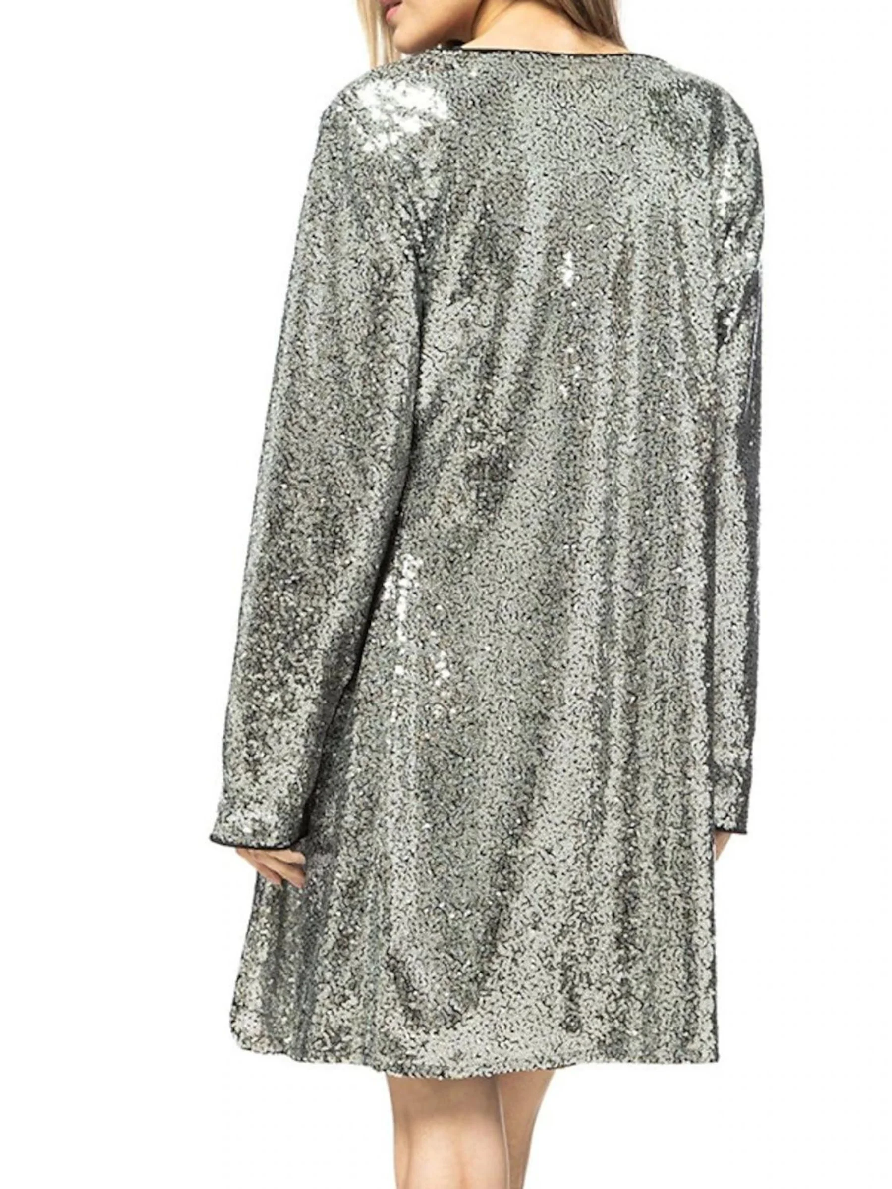 Women's Wrap Long Sleeves Sparkling Sequined Wedding Guest 's Coats / Jackets - Image 3