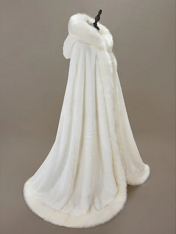 Wraps Shawls Women's Wrap Cape Elegant Sleeveless Terylene Wedding Wraps With Pure Color - Image 2